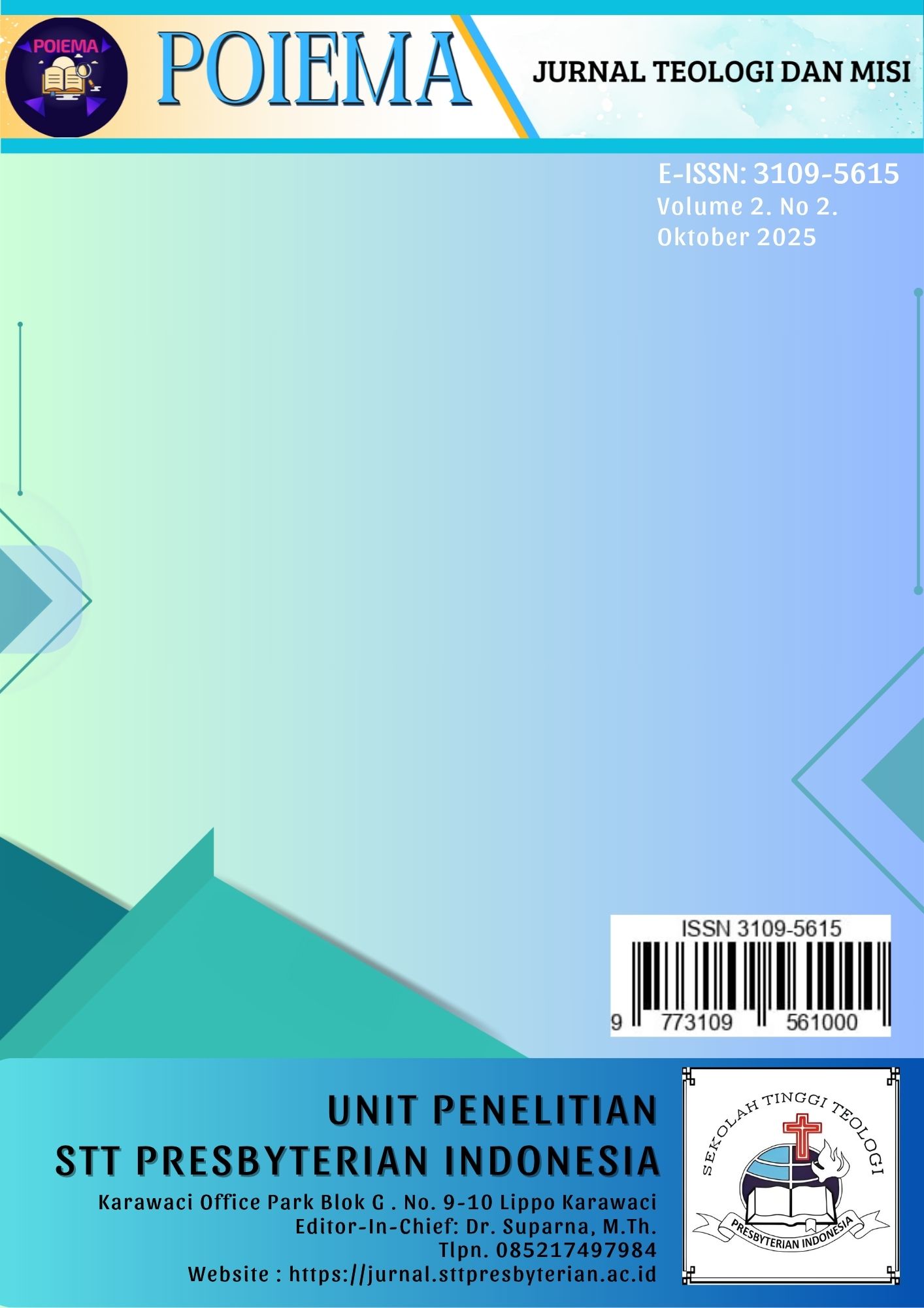 					View Vol. 2 No. 2 (2025): OKTOBER 2025 POIEMA
				